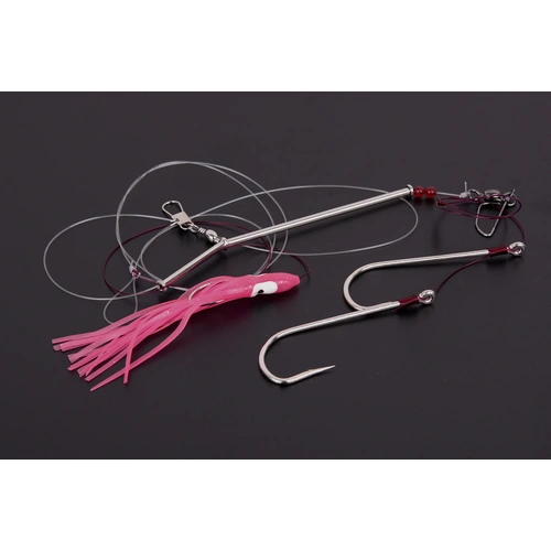 AQUANTIC natuurlijk aassysteem 6/0+12/0 met 3 haken